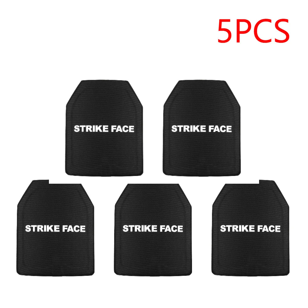 1-5PCS PE IIIA Anti Bullet Anti Stab Proof Composite Steel Plate For Tactical Safety Vest Ballistic Body Armour Board 25x30cm