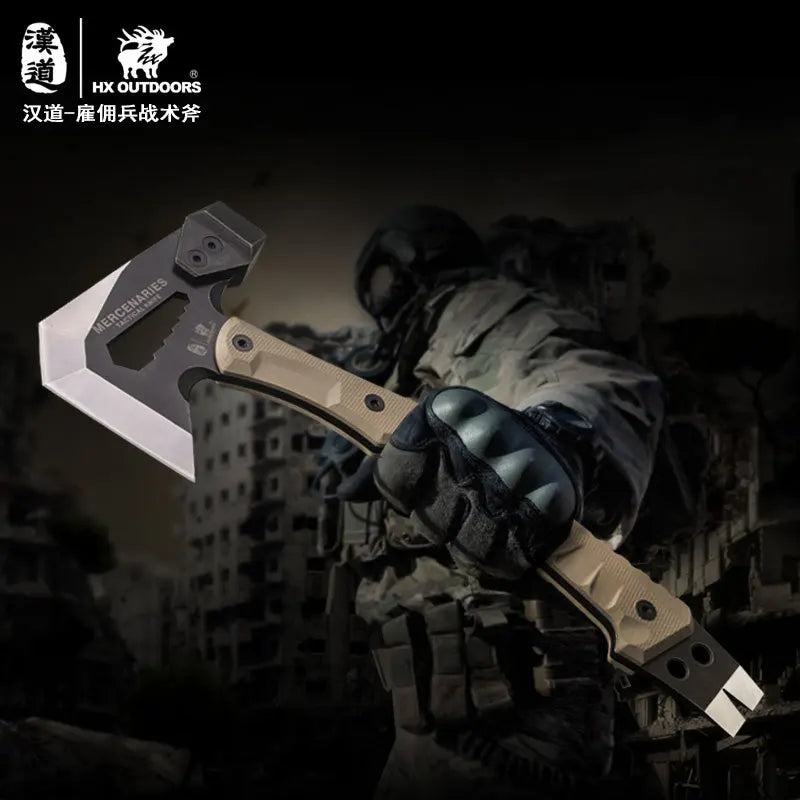 Mercenaries Full Tang Camping Survival Axe Hatchet Tactical  Multifunctional Hunting Tools Tomahawk Hammer