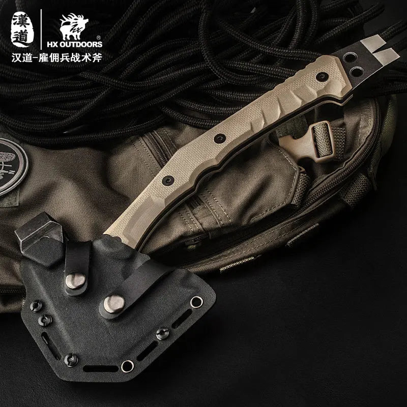 Mercenaries Full Tang Camping Survival Axe Hatchet Tactical  Multifunctional Hunting Tools Tomahawk Hammer