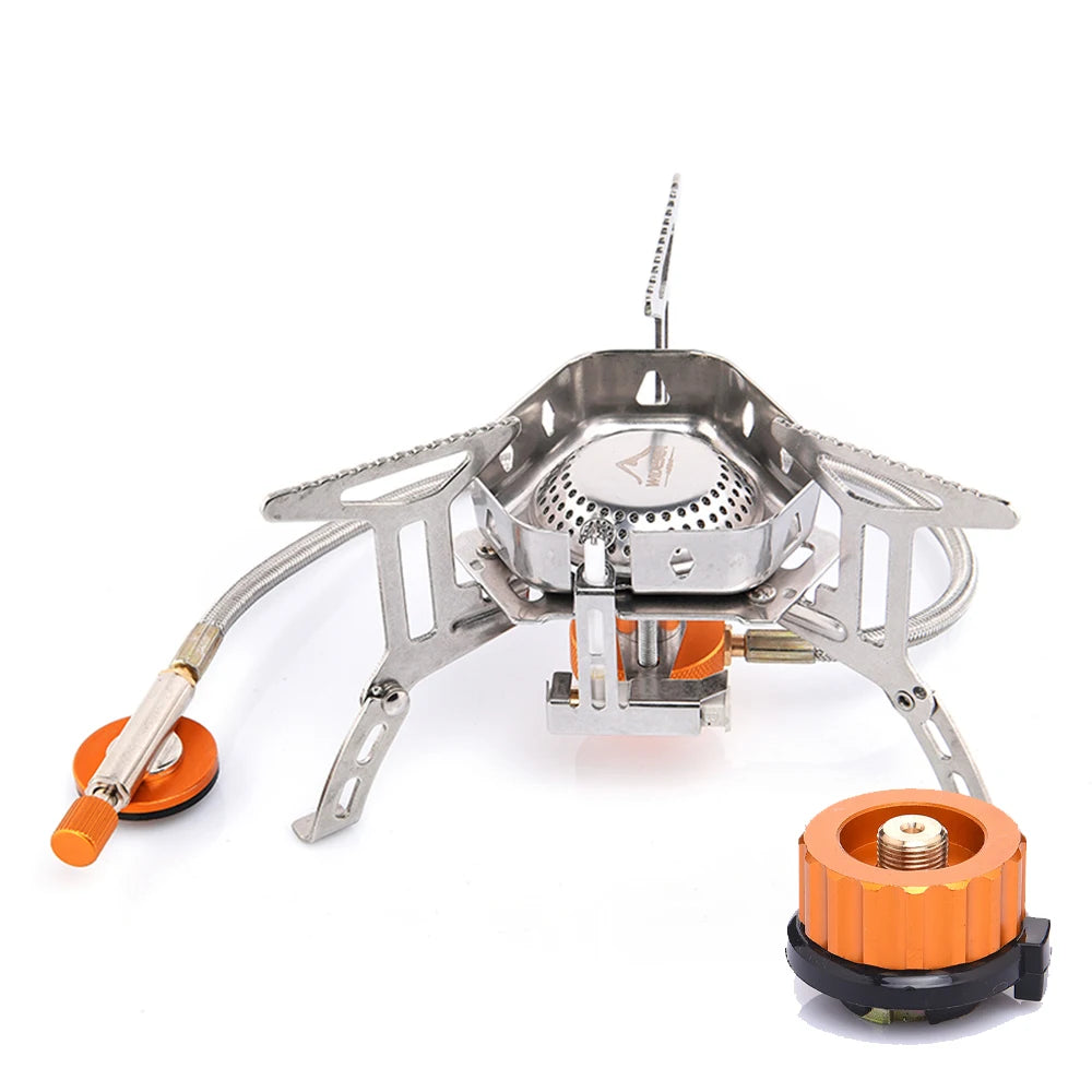 Camping Wind Proof Gas Burner Outdoor Strong Fire Stove Heater
