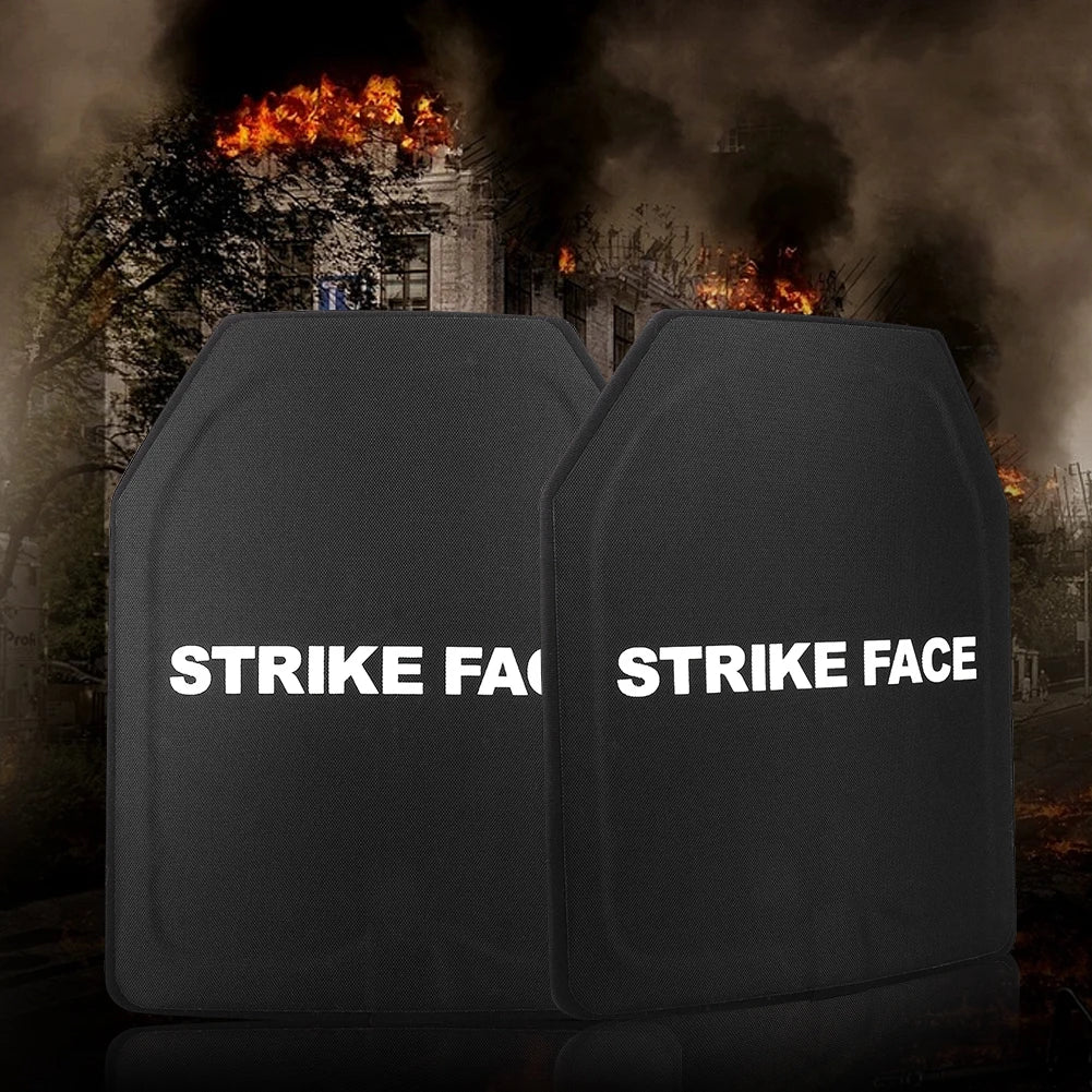1-5PCS PE IIIA Anti Bullet Anti Stab Proof Composite Steel Plate For Tactical Safety Vest Ballistic Body Armour Board 25x30cm