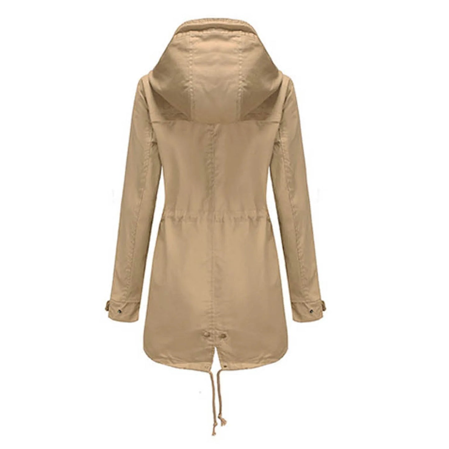 Women Light Jacket Active Outdoor Trench Windbreaker Coat Hooded Lightweight Plus Size Waterproof Zipper Outwear Trench Jackets