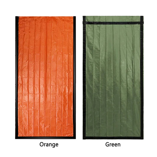Portable Survival Blanket PE Aluminum Film Thermal Sleeping Bag Warm Windproof Waterproof Camping Outdoor Equipment