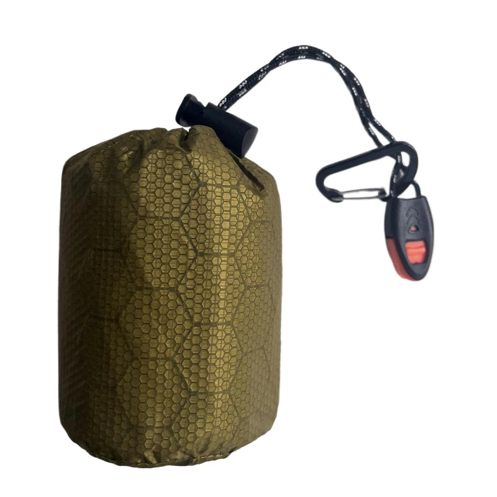 Portable Survival Blanket PE Aluminum Film Thermal Sleeping Bag Warm Windproof Waterproof Camping Outdoor Equipment