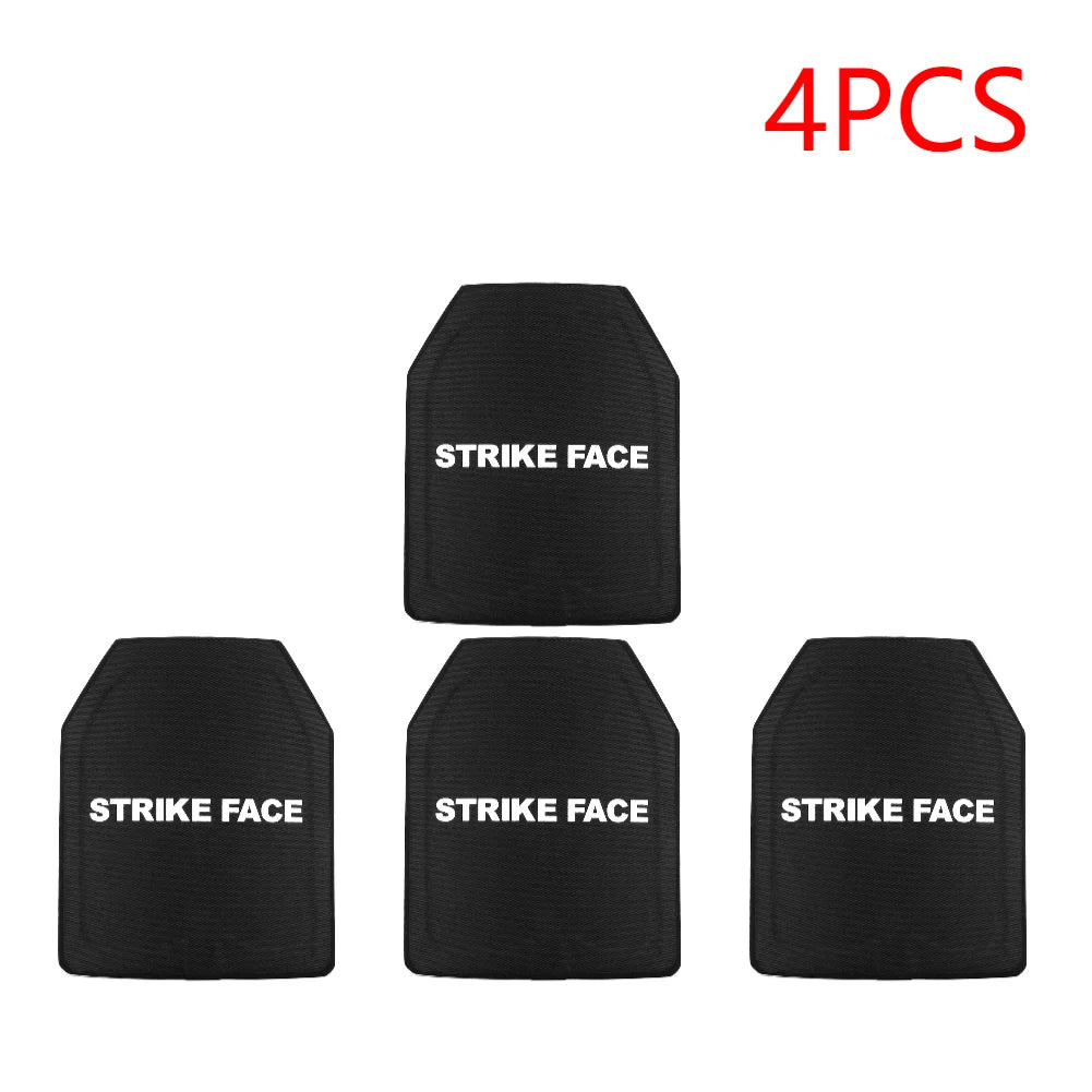 1-5PCS PE IIIA Anti Bullet Anti Stab Proof Composite Steel Plate For Tactical Safety Vest Ballistic Body Armour Board 25x30cm