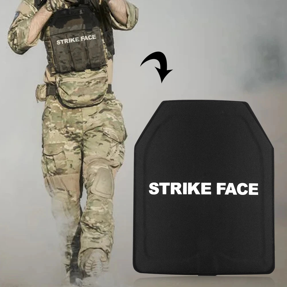 1-5PCS PE IIIA Anti Bullet Anti Stab Proof Composite Steel Plate For Tactical Safety Vest Ballistic Body Armour Board 25x30cm